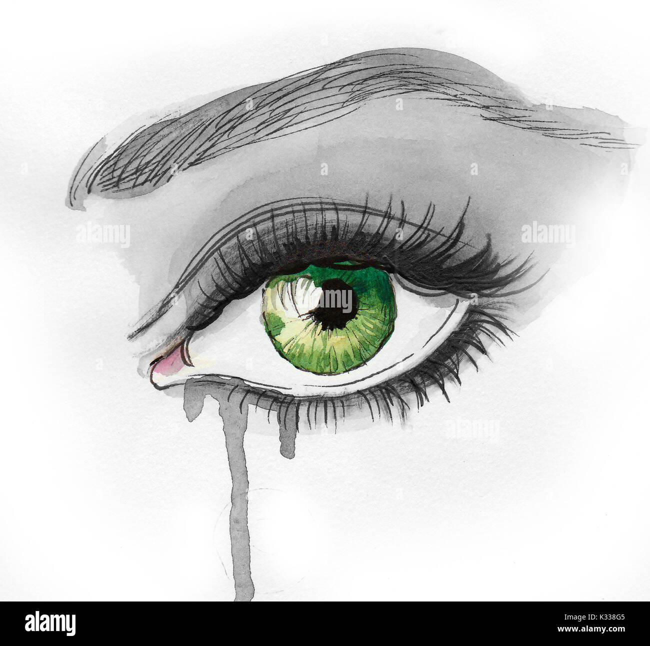 This tutorial gives you a basic look at the shapes and anatomy . Crying Eye Stock Photo Alamy
