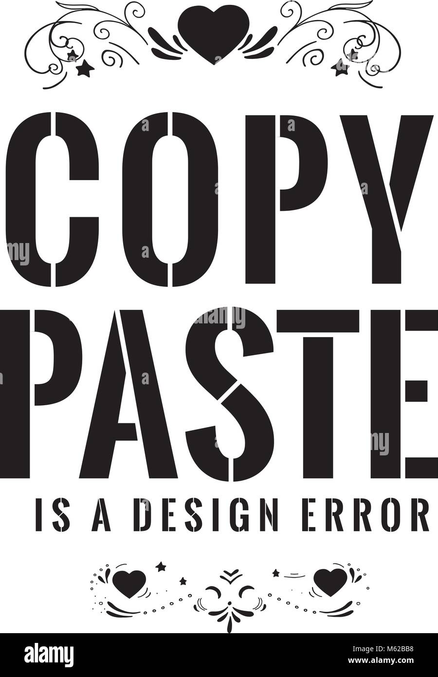 Then select arial font and choose the black circle copy it and paste it into passwordchar property of the textbox. Copy Paste Is A Design Error Stock Vector Image Art Alamy
