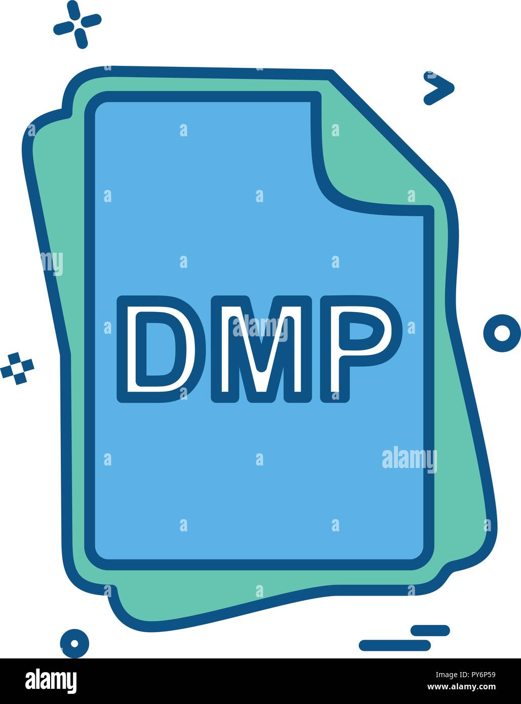 Dmp File Type Icon Design Vector Stock Vector Image Art Alamy
