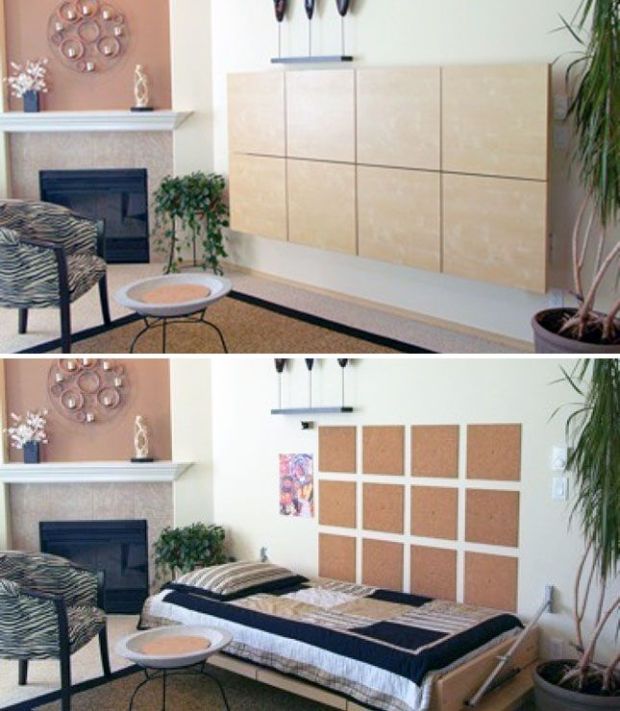 This luxurious bed incorporates 2,000 handmade pocket springs with a natural latex pillow. A DIY Murphy Bed For Just $275 - Cabin Obsession