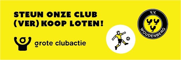 v.v. Woudenberg verkoopt loten met de Grote Clubactie!