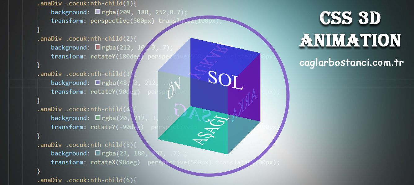 CSS 3D ANİMASYON | ÇAĞLAR BOSTANCI