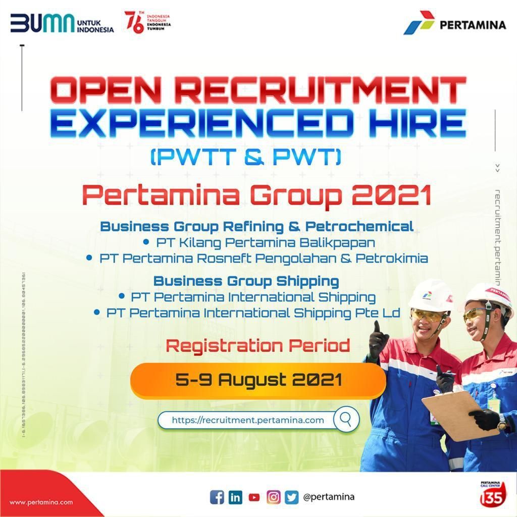 Kegiatan ini ditinjau langsung gm pertamina ru iv/cilacap joko pranoto, dandim 0703/cilacap letkol inf andi afandi, s.i.p., dan kapolres akbp dr. Lowongan Kerja Bumn Pt Pertamina Persero Hingga 102 Posisi