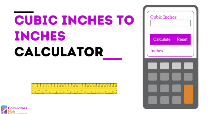 Cubic Inches to Inches Calculator Online Cubic Inches to Inches Calculator Online