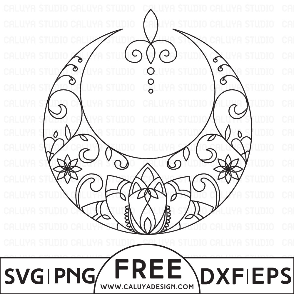 A long time ago, in a galaxy far far way, millions of moviegoers were taken for an adventure of a lifetime. Moon Tattoo Free Svg Png Eps Dxf Download By Caluya Design