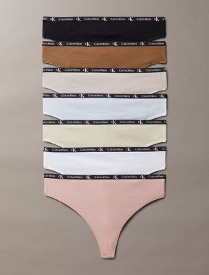 7-Pack Calvin Klein 1996 Cotton Stretch Modern Thong .25