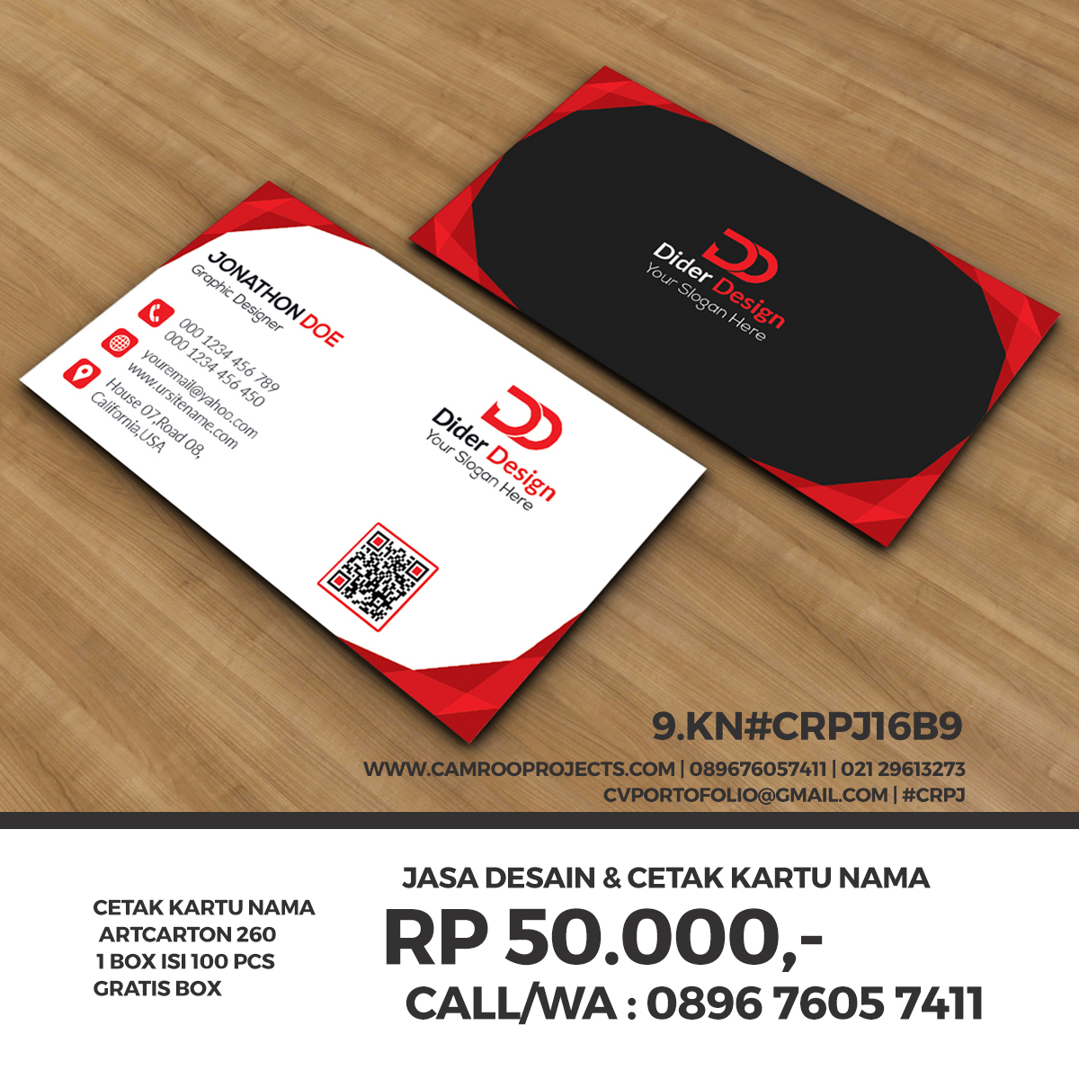 Benda ini berisi identitas nama dan tempat dia bekerja yang berfungsi untuk mengenalkan si pemilik kartu kepada rekan kerja. Jasa Desain Kartu Nama Di Sulawesi Camroo Projects