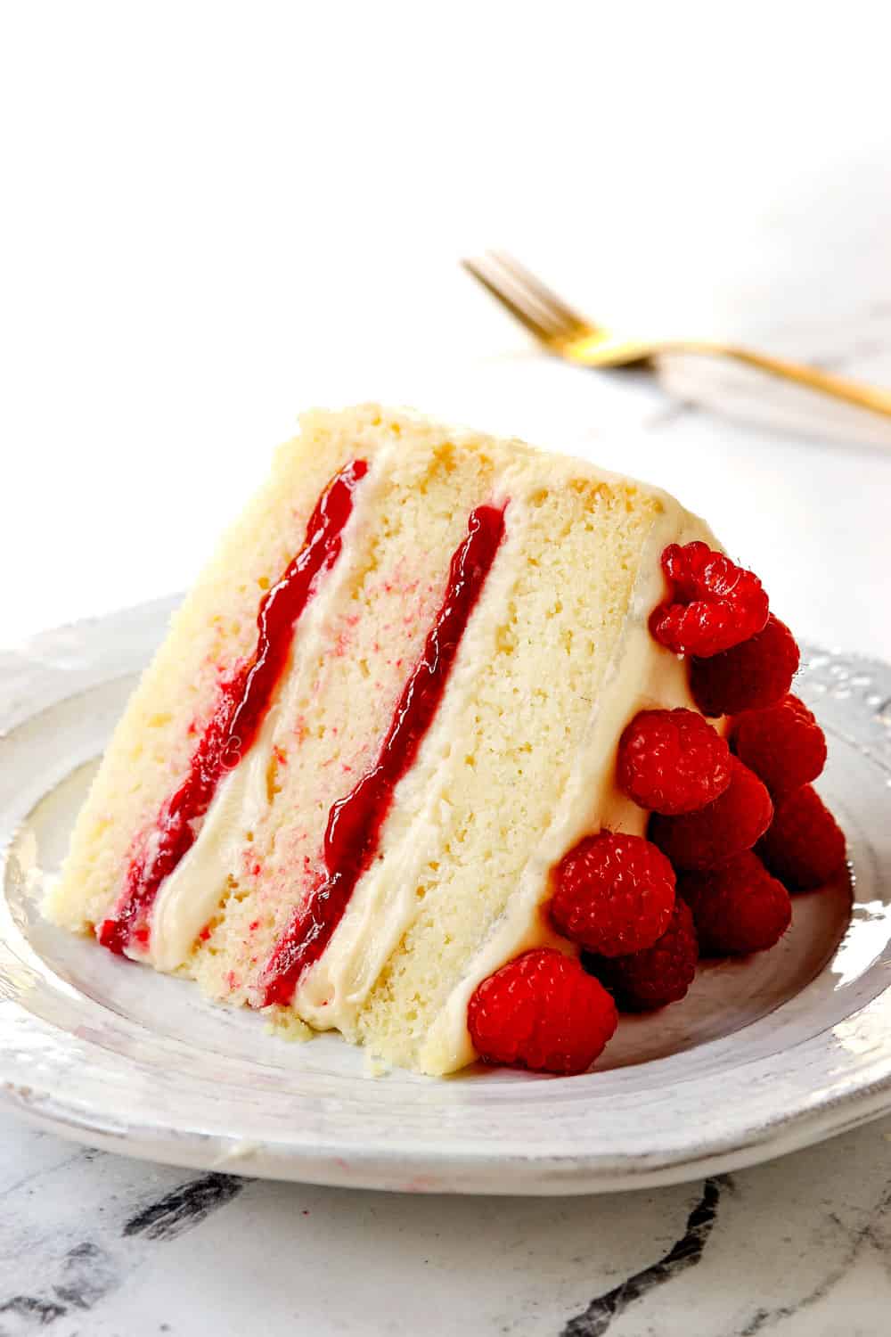 Semisweet chocolate is also used in … White Chocolate Raspberry Cake Carlsbad Cravings