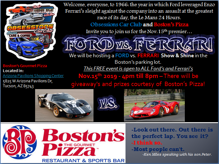 How does the ferrari f12tdf compare to the ford gt? Ford vs. Ferarri movie premire event | Car Show Radar
