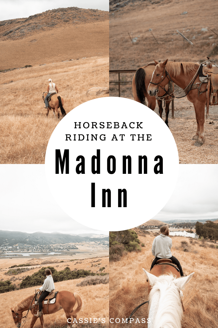 pin image of horseback riding at the madonna inn