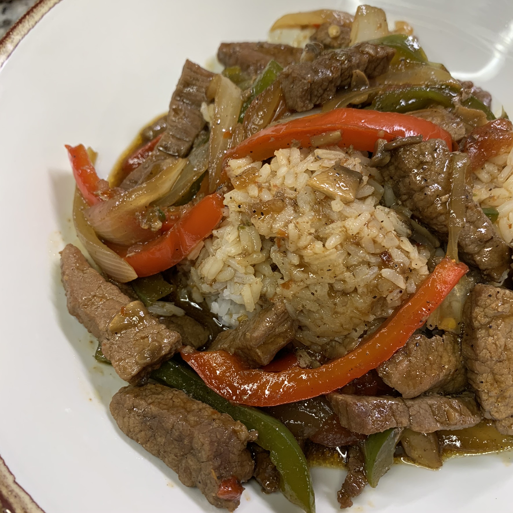 Pepper Steak and Rice w/ Video Tutorial CatWillMadeIt
