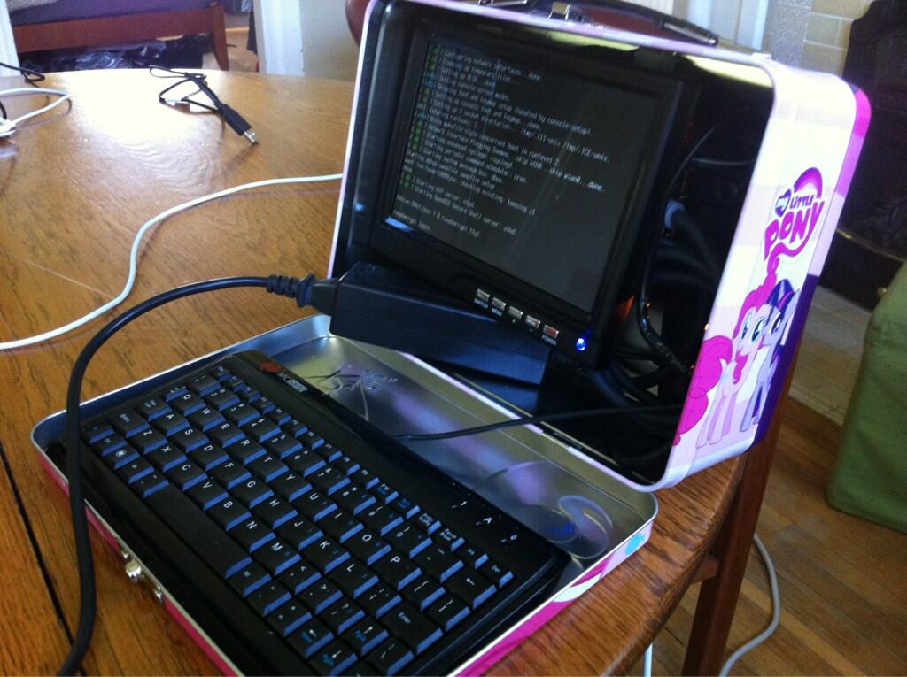 However, hdmi and displayport were designed for different markets. Raspberry Pi Cased in a My Little Pony Lunchbox! #piday #