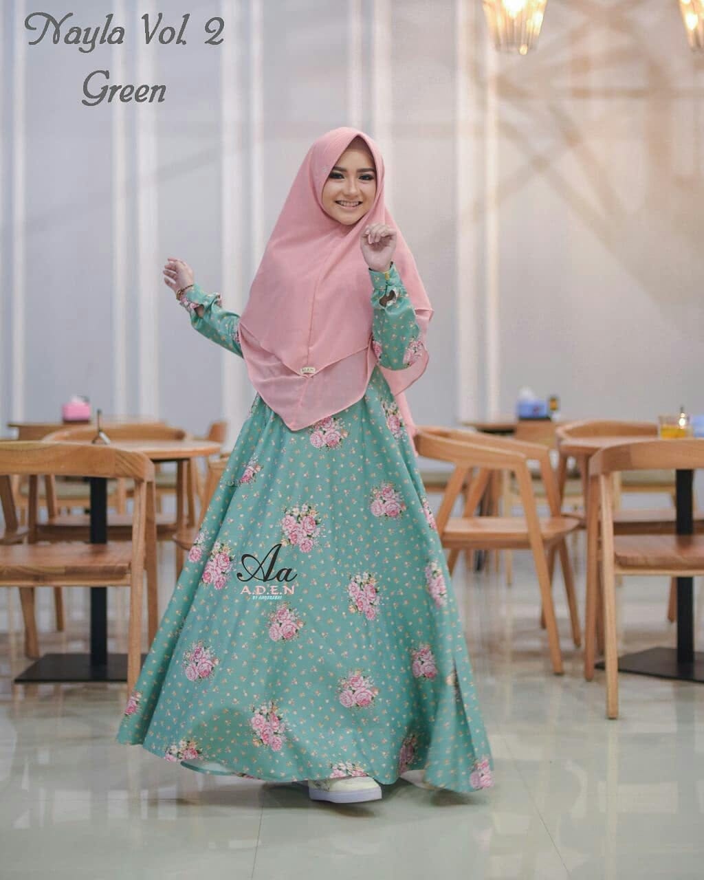 Model Gamis Untuk Seragam Pengajian - Gamis Kombinasi
