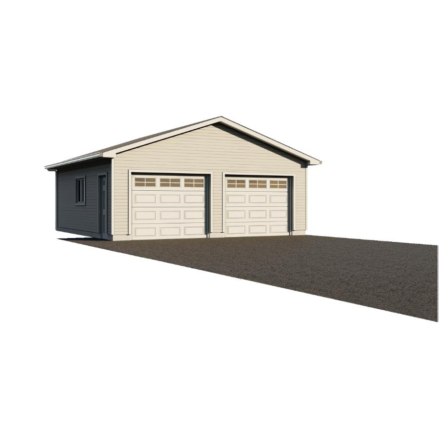 Main steel framework (included steel beams and posts). 28 X30 2 Door Garage Package With Complete Exterior Option Home Hardware