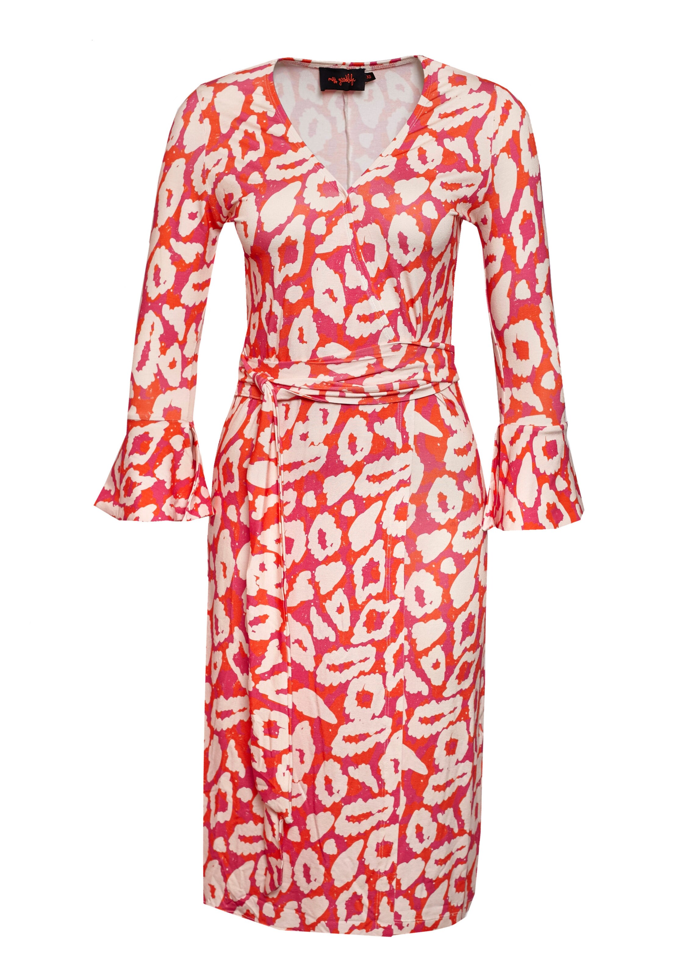 Riccardo simonetti sah früh potenzial. miss goodlife Wickelkleid Leo print in rot | ABOUT YOU