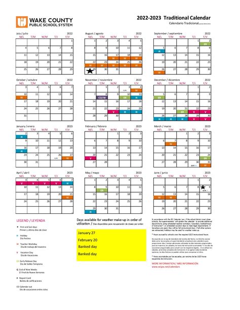 wake county traditional calendar – bak.una.edu.ar
