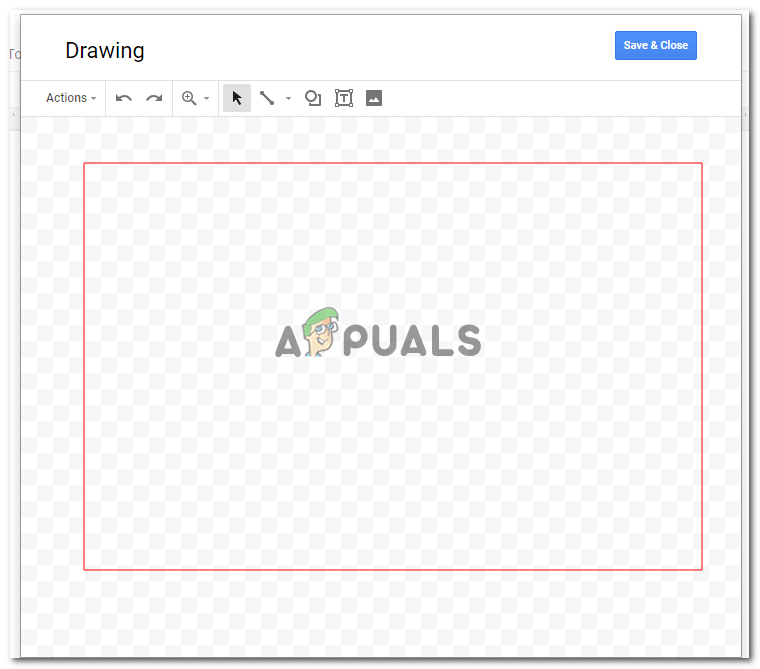 нарисовать границу в гугл таблицах