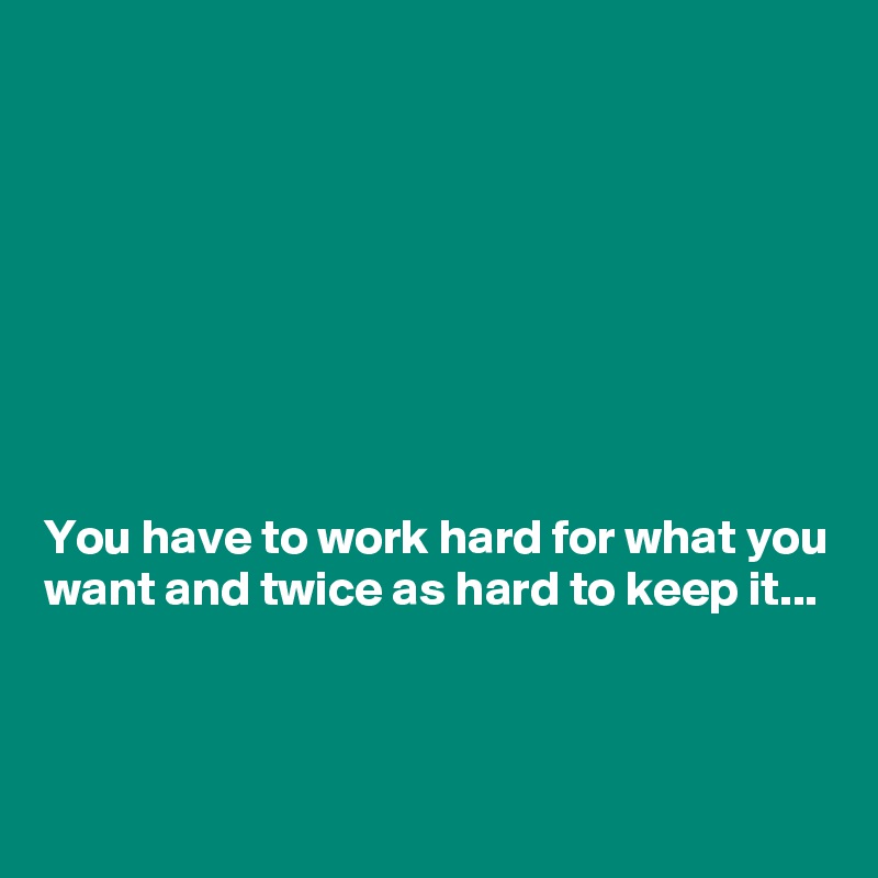 1. I Enjoy Working Hard 2. I Like To Compete