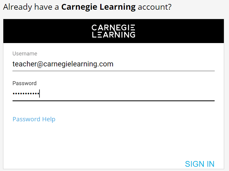 Password reset tips other helpful. Teacher Login Carnegie Learning