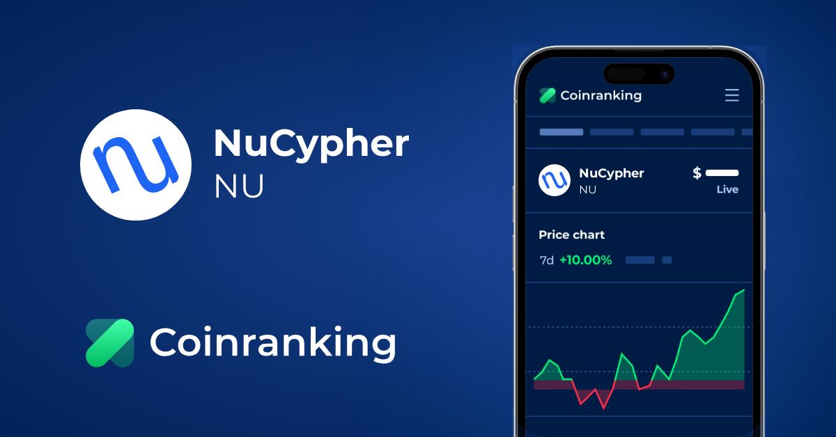 How does the market feel about nucypher today? Nucypher Nu Price To Usd Live Value Today Coinranking
