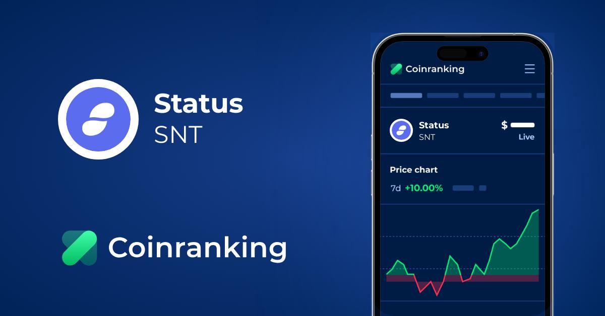 27/06/2021 · snt coin price in inr. Status Snt Price To Usd Live Value Today Coinranking