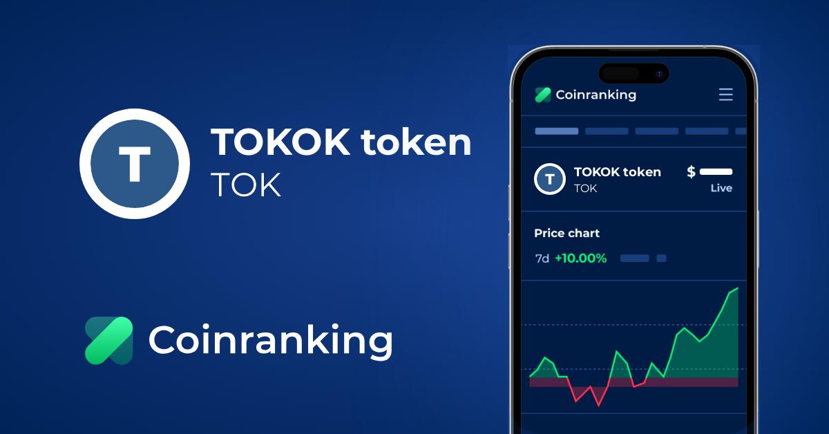 The market cap (capitalization) is used to determin. TOKOK token (TOK) Price to USD - Live Value Today