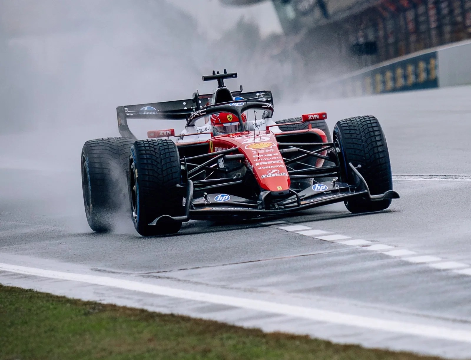 Isack Hadjar crashes Crimson Bull as Ferrari joins second day of personal F1 check