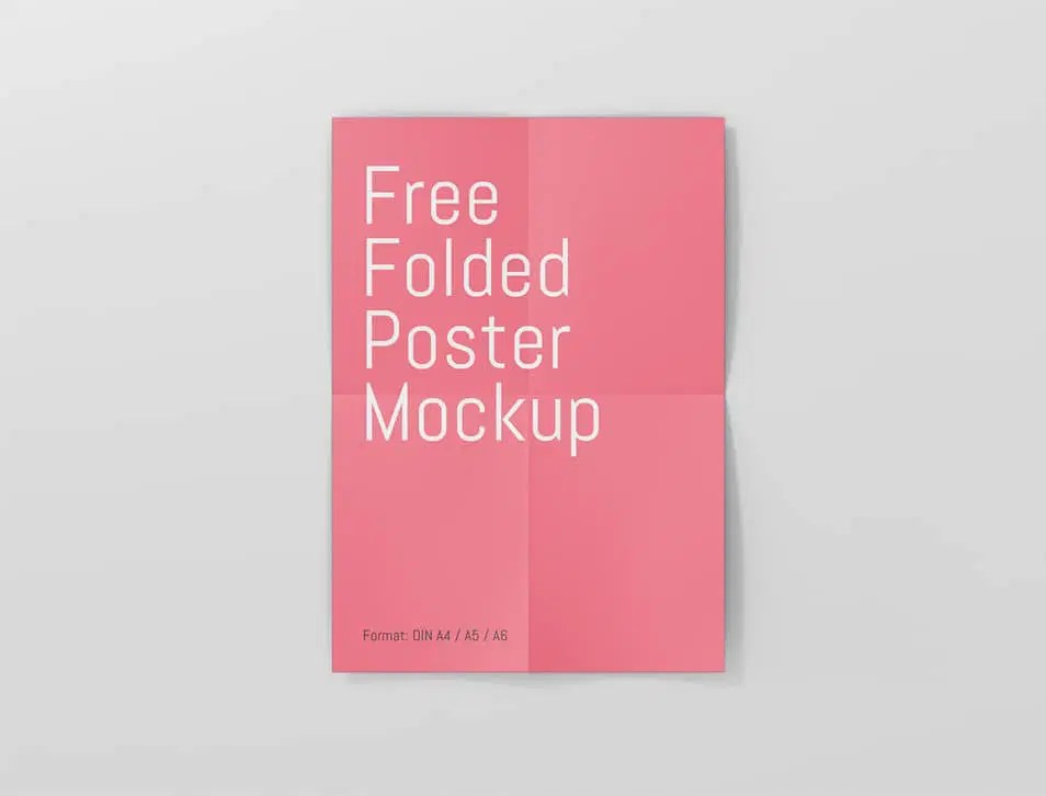 Free modern sign logo mockup (psd) advertising. Poster Mockup Psd Template Css Author