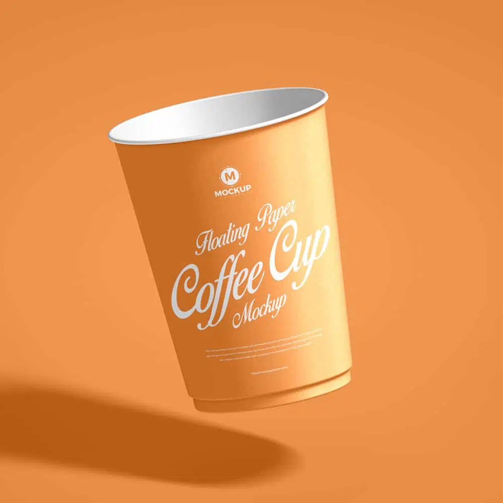 When i was a barista, i got it all the time. Free Floating Paper Coffee Cup Mockup Design Css Author