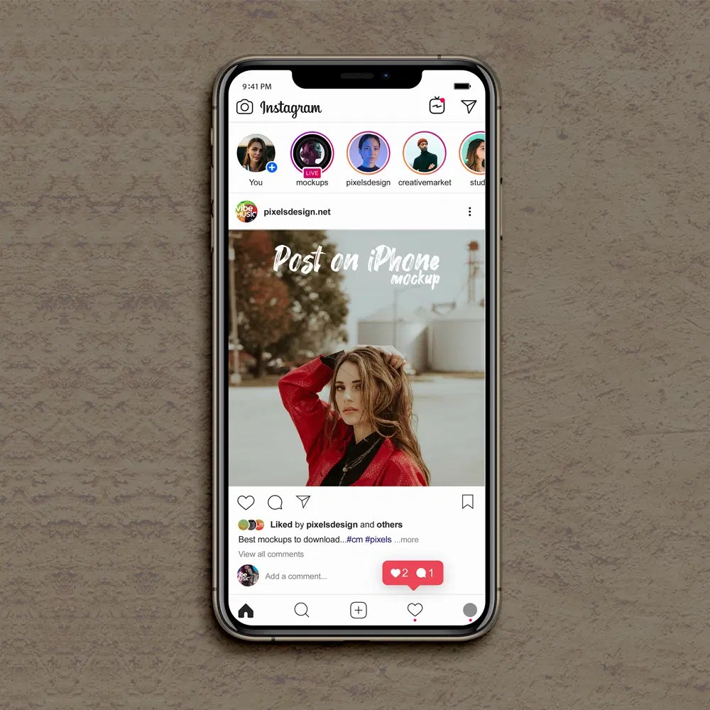 A minimalist instagram iphone mockup design. Free Instagram Grid Posts Iphone Xs Max Mockup Css Author