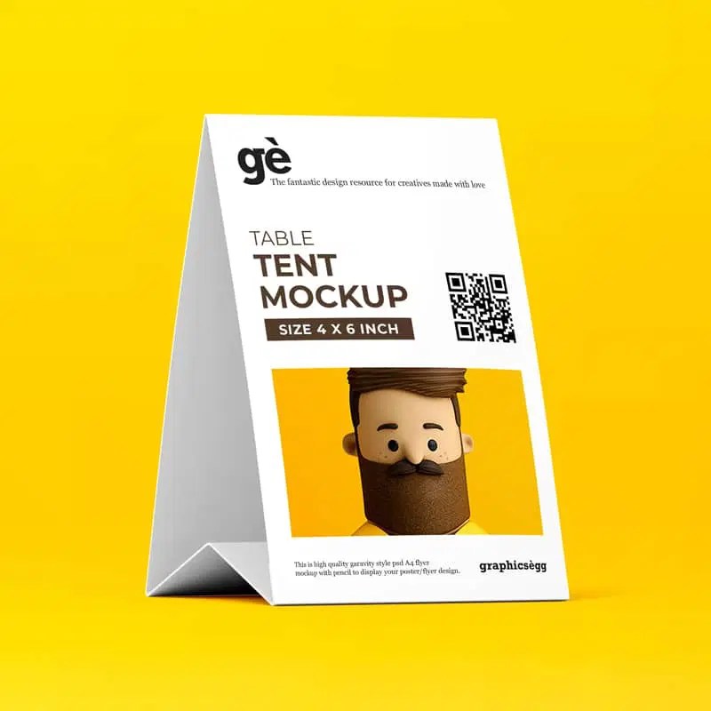 Find & download free graphic resources for table card mockup. 10 Best Free Table Tent Card Mockup Templates Css Author