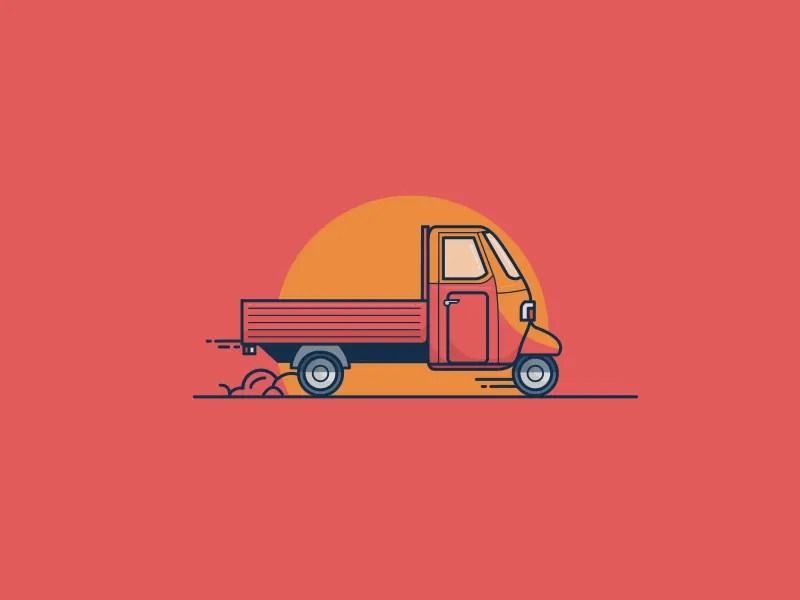 Piaggio Ape By Muten On Dribbble