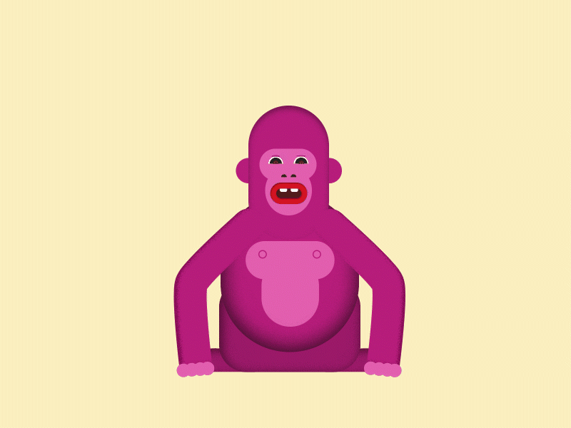 Hungry Gorilla By Aryan Singh On Dribbble