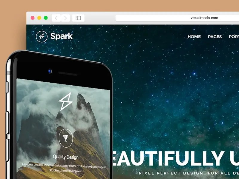 The hueman theme is a highly rated free theme that you can find directly from the wordpress theme library. Spark WordPress Theme - Responsive Multi Purpose Template by Visualmodo WordPress Themes on Dribbble