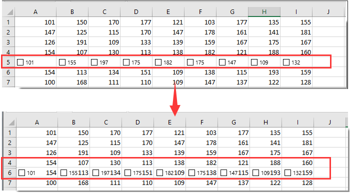 Bagaimana cara menyembunyikan kotak centang saat baris disembunyikan di Excel?