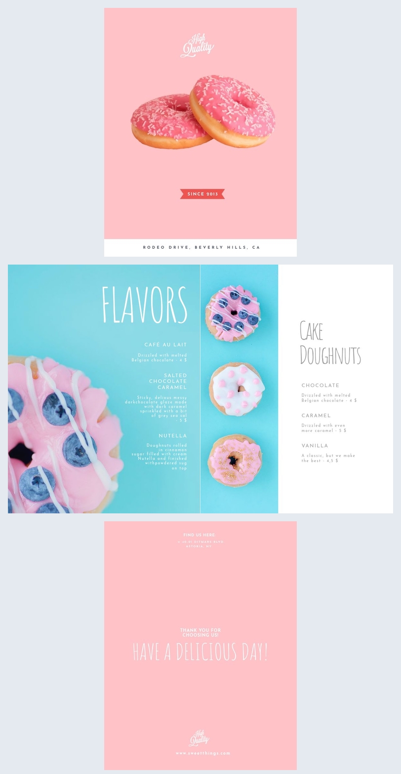 Check out our trifold wedding program selection for the very best in unique or custom, handmade pieces from our paper shops. Elegant Dessert Menu Template - Flipsnack