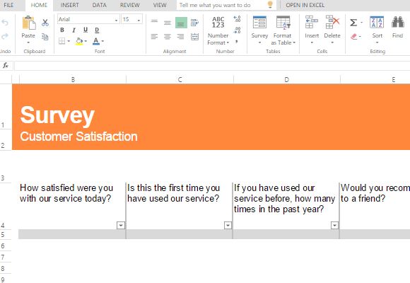 Share your form with recipients. Customer Satisfaction Survey Template For Excel