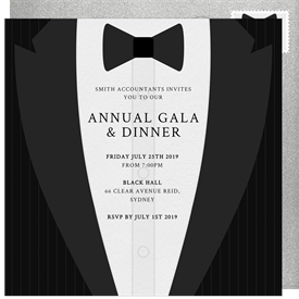 To explore more similar hd image on pngitem. Nonprofit Invitations Black Tie Affair White Gala Greenvelope Com