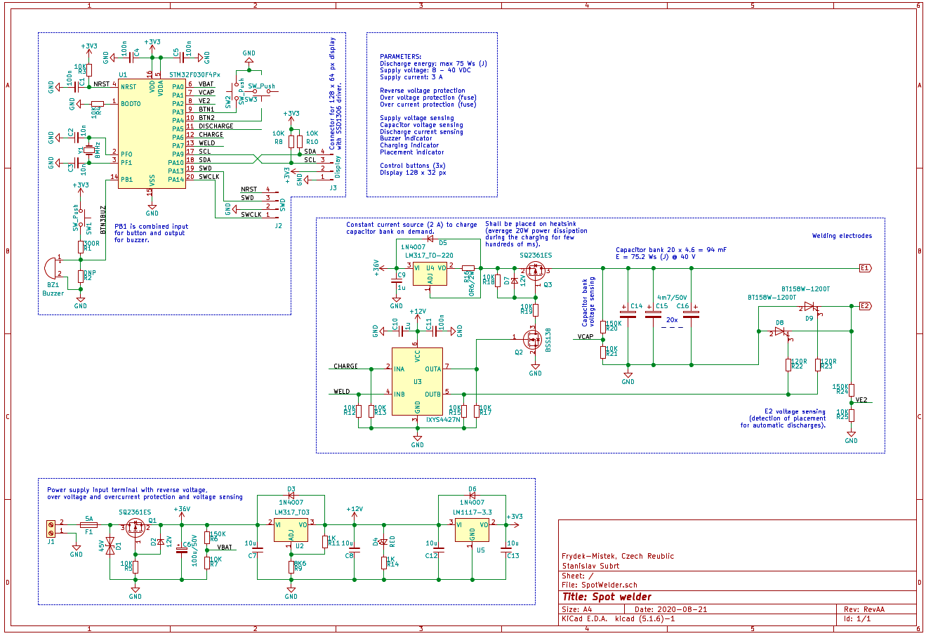 Spot Welder Circuit Diagram