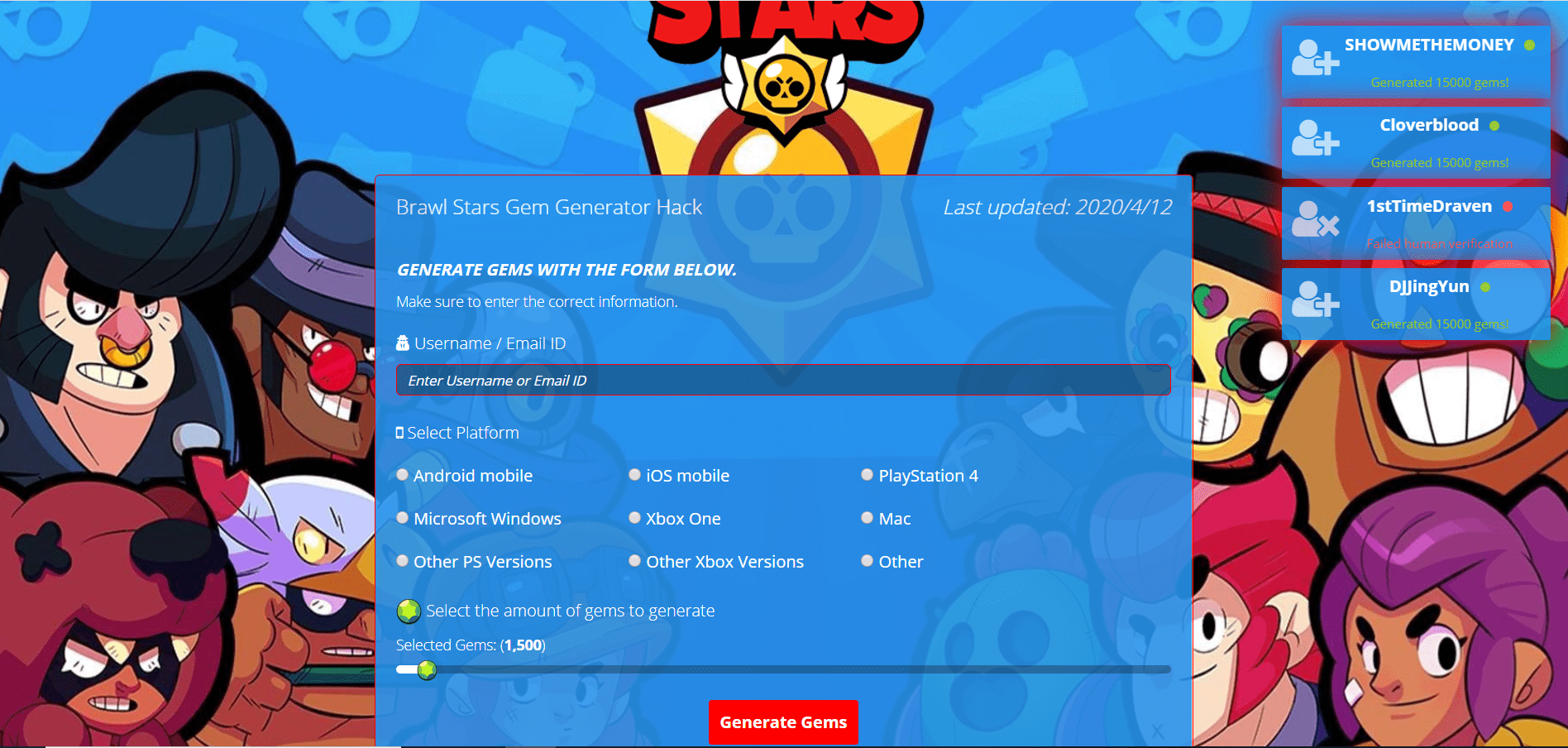About our brawl stars generator. Brawl Stars Gems Generate S Profile Hackaday Io