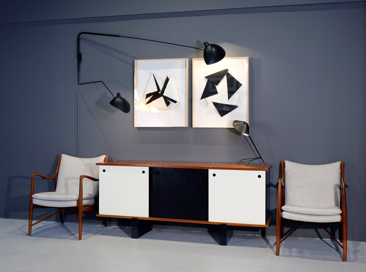Isamu noguchi akari 75a pendant lamp washi japanese light shade only. Serge Mouille Originals Show Opens at Dobrinka Salzman