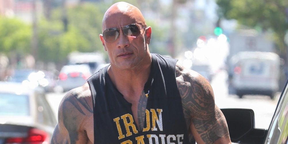 Dwayne Johnson Puts His Arm Tattoos On Display While Heading To A Workout | Dwayne Johnson | Just Jared 500_x_1000_jpg