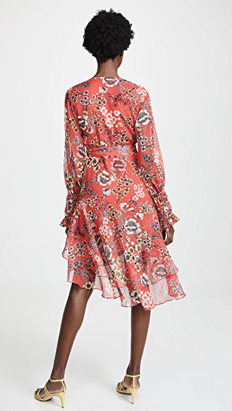 She holds an mfa in creative writing from portland state and a certificate in elearning design and development. Alexis Sidony Floral Print Ruffled Crepe Dress In Red Modesens