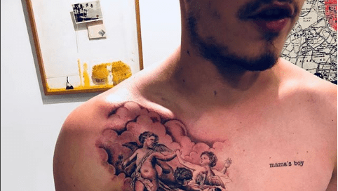 Brooklyn Beckham Chest Tattoo Inspired By Father David Beckham - What Does Brooklyn's Chest Tattoo Mean? | Marie Claire (Us) | 272_x_482_png