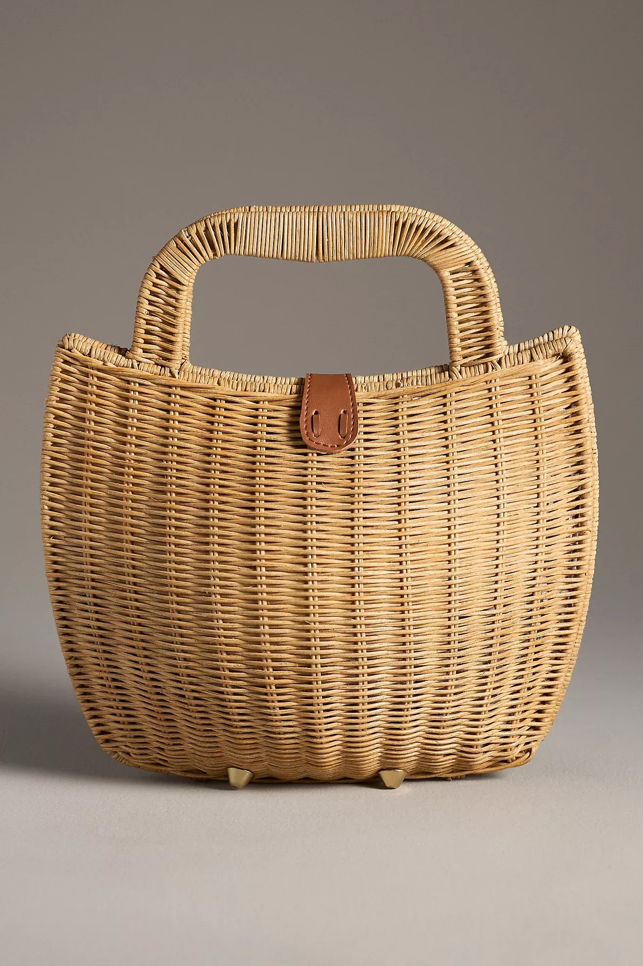 Bali Woven Wicker Basket Bag