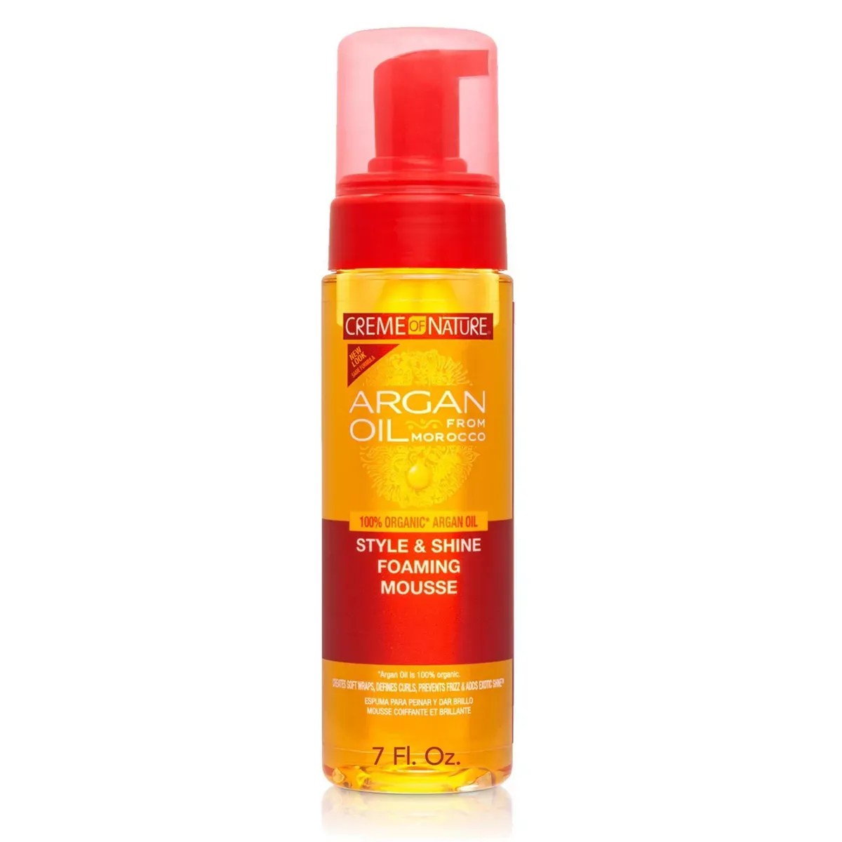 Creme of Nature Argan Oil Style and Shine Foaming Mousse - 7.0 Fl Oz