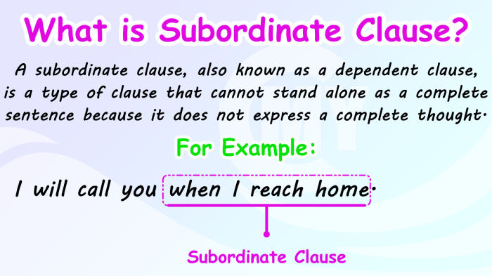 Subordinate Subordinate