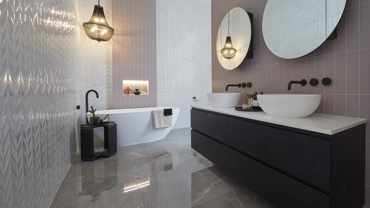 Mitch and mark's bathroom came first in last night's reveal! The Block 2019: Week 4 main bedroom reveals | Photos