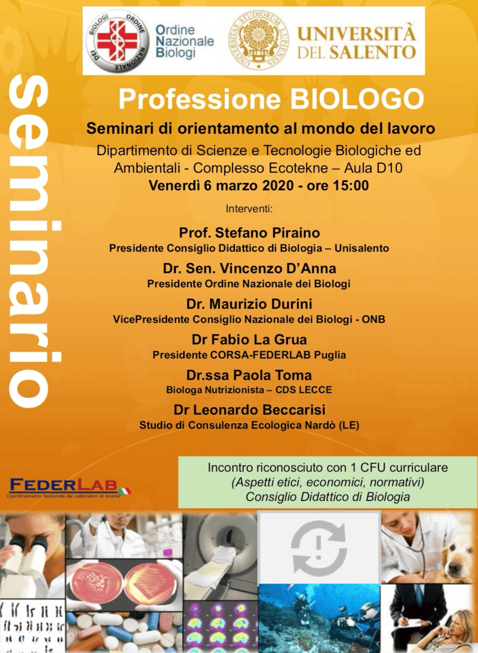 Seminario Di Orientamento Al Lavoro Per Laureandi In Biologia - Ordine Nazionale Dei Biologi 1339_x_980_png