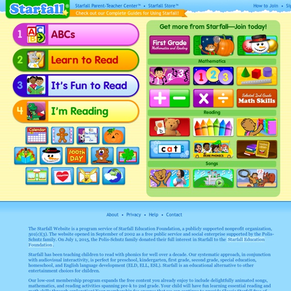 These programs take into account factors like vocabulary and. Starfall: Learn to Read with Phonics, Learn Mathematics | Pearltrees